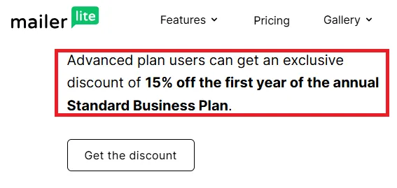 Mailerlite 15% OFF Discount.webp
